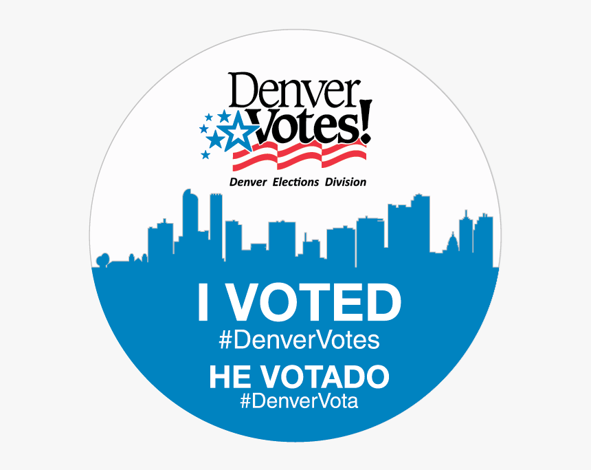 Denver I Voted Sticker , Png Download - Voted Sticker Denver, Transparent Png, Free Download