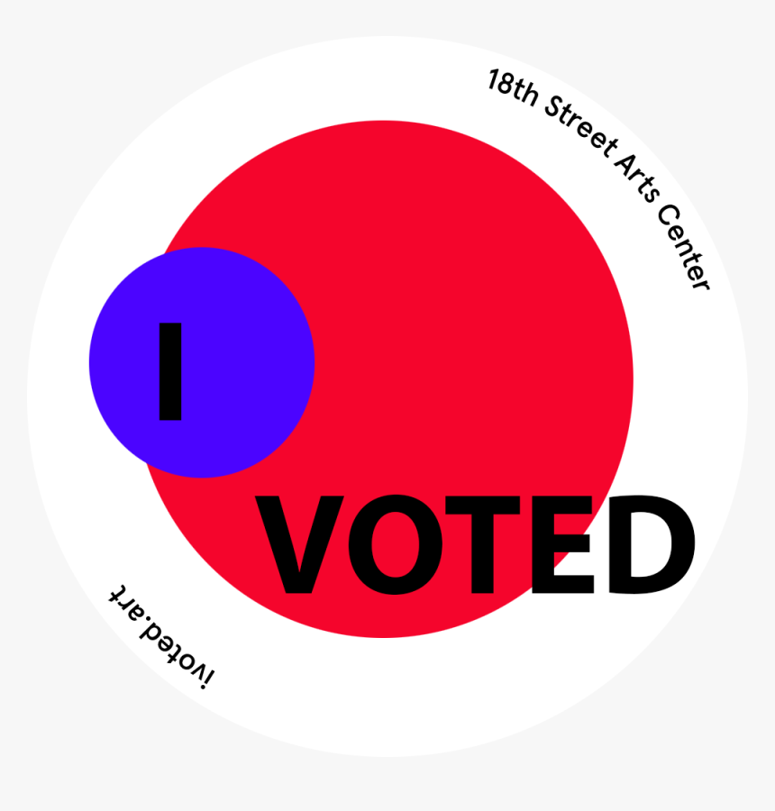 I Voted Sticker Template Mh - Circle, HD Png Download, Free Download