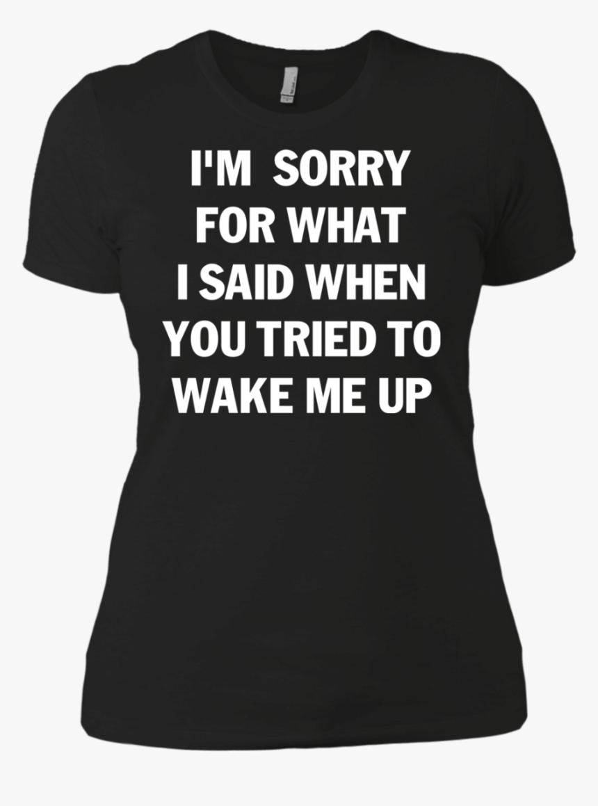 Im Sorry For What I Said When You Tried To Wake Me - Girl Loves Donnie Wahlberg T Shirt, HD Png Download, Free Download