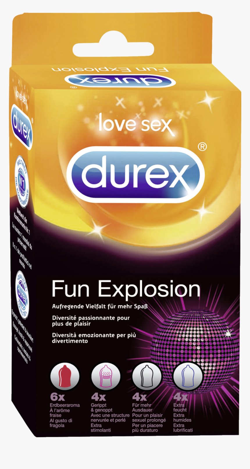Transparent Magnum Condom Png - Durex Fun Pack, Png Download, Free Download