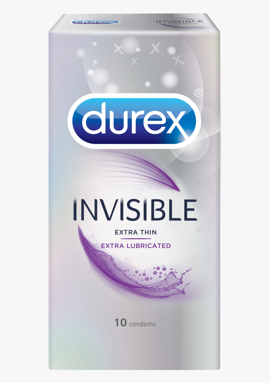 Durex Invisible Extra Sensitive - Durex Invisible Extra Lubricated Condoms, HD Png Download, Free Download