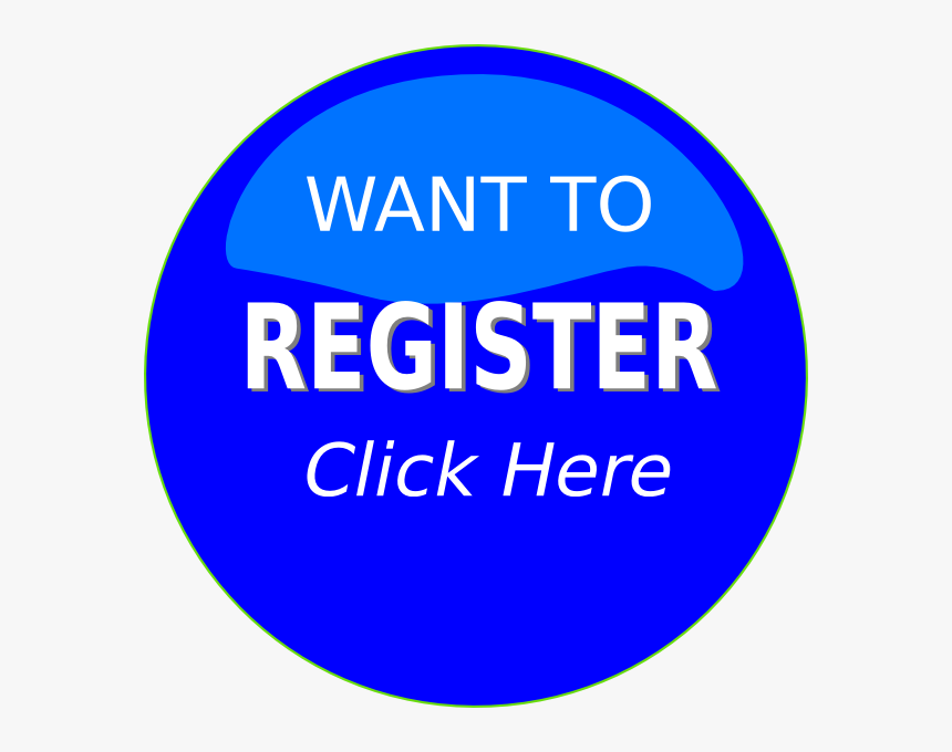 Register Button Clip Art - Circle, HD Png Download, Free Download