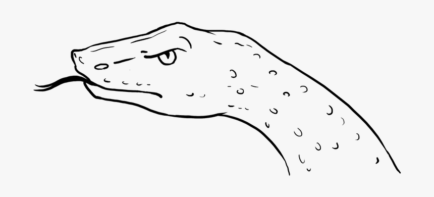 Snake Head Easy Drawing, HD Png Download, Free Download