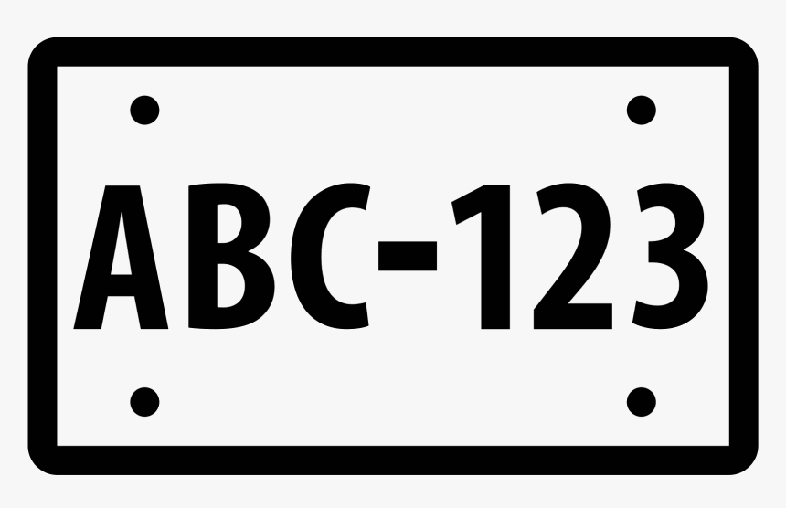 License Plate Png - Licence Plate Icon, Transparent Png, Free Download