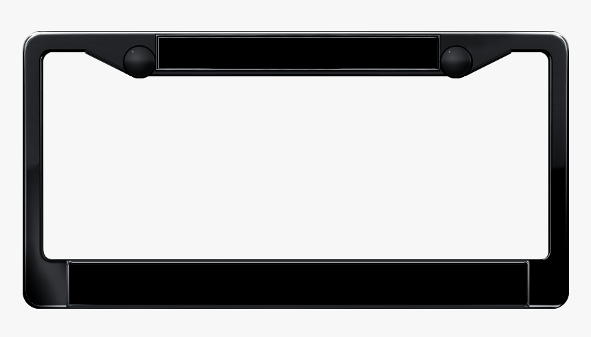 Transparent Black Picture Frame Png - License Plate Frame Transparent, Png Download, Free Download