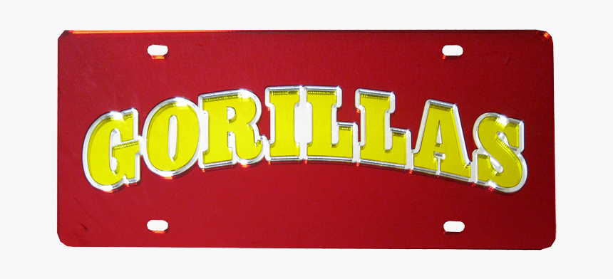 Pitt State Gorillas Arch Automobile License Plate Stockdale - Carmine, HD Png Download, Free Download