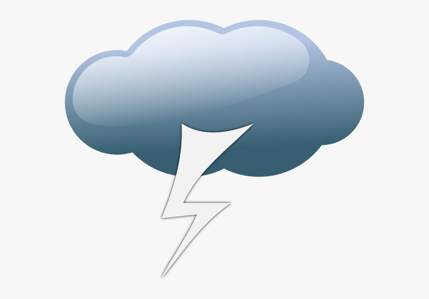 Thunderstorm Weather Symbols Svg Clip Arts - Animated Picture Of Thunderstorm, HD Png Download, Free Download