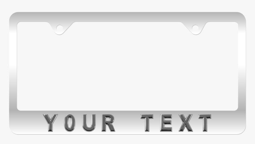 Personalize Your Own License Plate Frame - Black-and-white, HD Png Download, Free Download