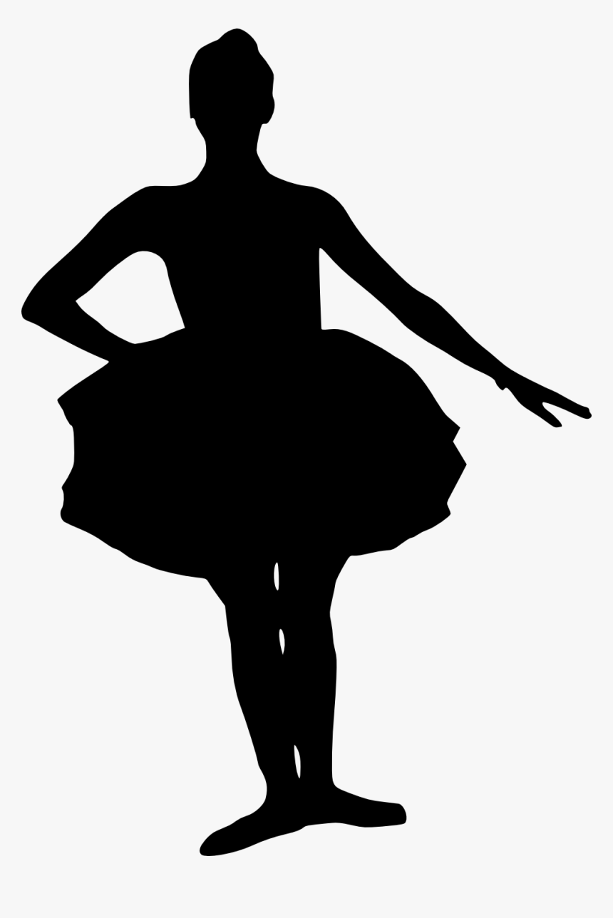 Little Girl Ballerina Silhouette Svg Hd Png Download Kindpng