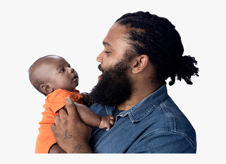 Image Of A Father With His Baby - Father, HD Png Download, Free Download