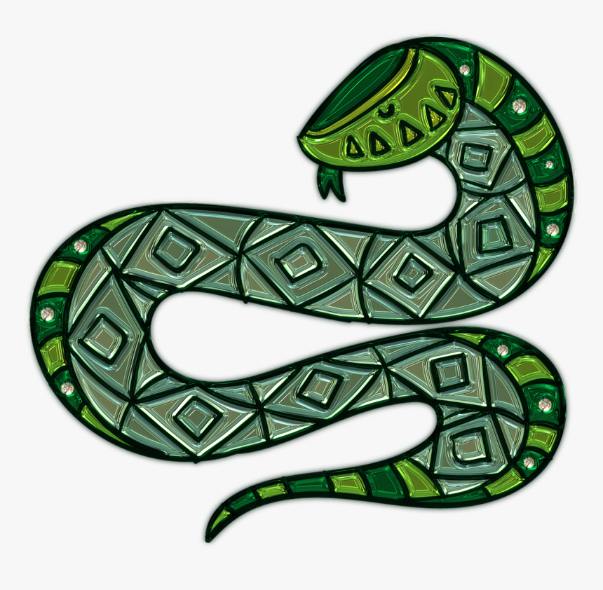 Green Snake Plastic Art - Green Snake No Background, HD Png Download, Free Download