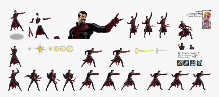 Click For Full Sized Image Dr - Dr Strange Model Sheet, HD Png Download, Free Download