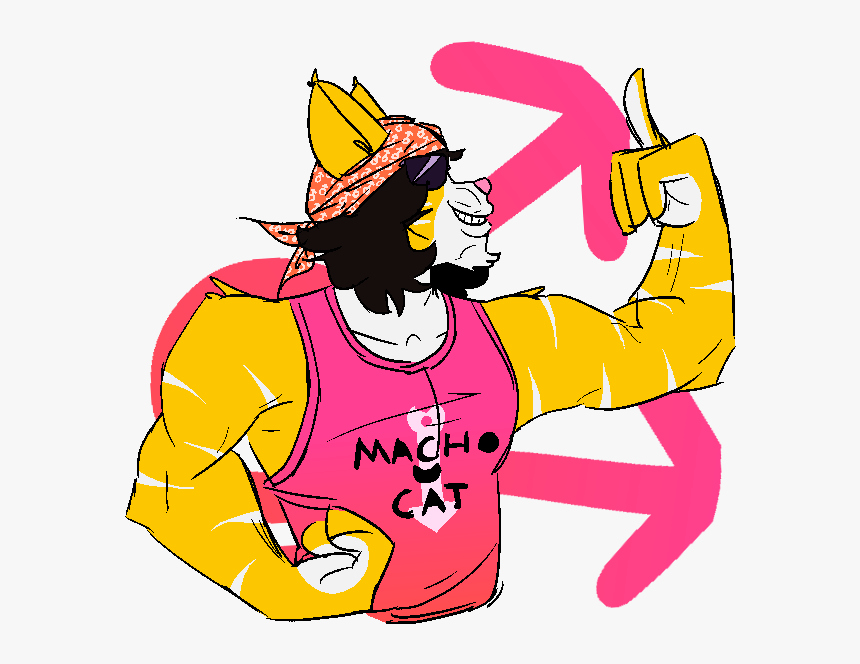 Macho Man Gato - Cartoon, HD Png Download, Free Download