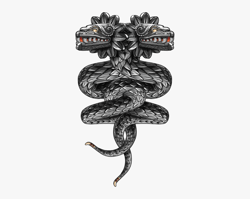 Tattoo Maya Quetzalcoatl Serpent Double-headed Civilization - Quetzalcoatl Png, Transparent Png, Free Download