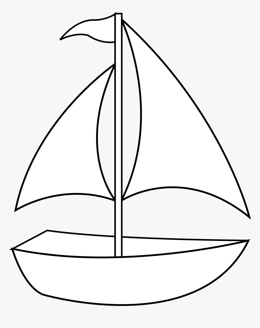 Free Images Download Clip - Black And White Sailboat Clip Art, HD Png Download, Free Download