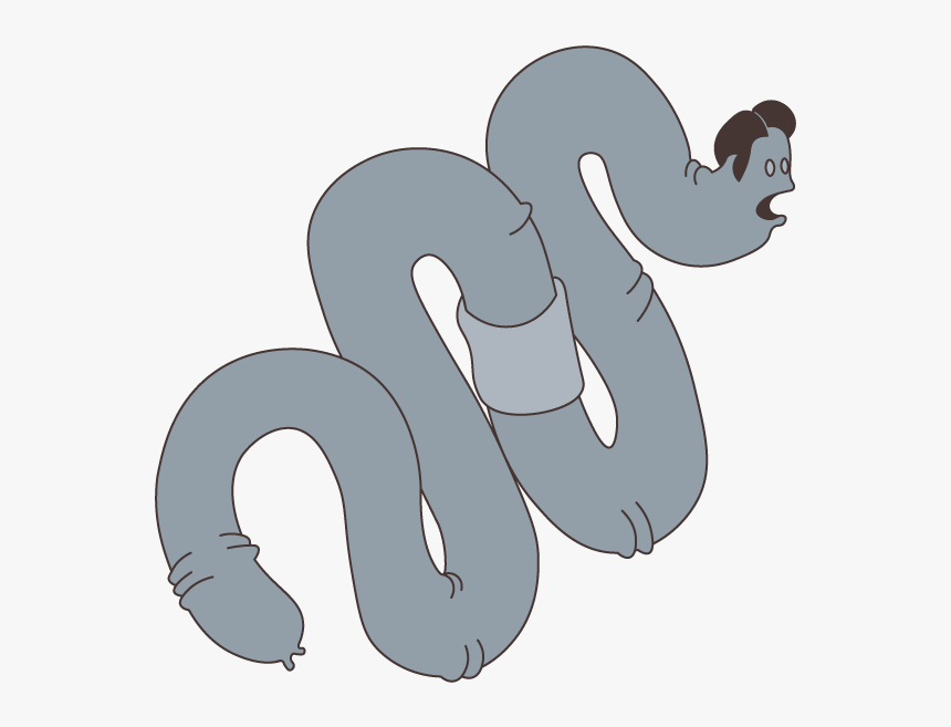 Transparent Earthworm Png - Serpent, Png Download, Free Download