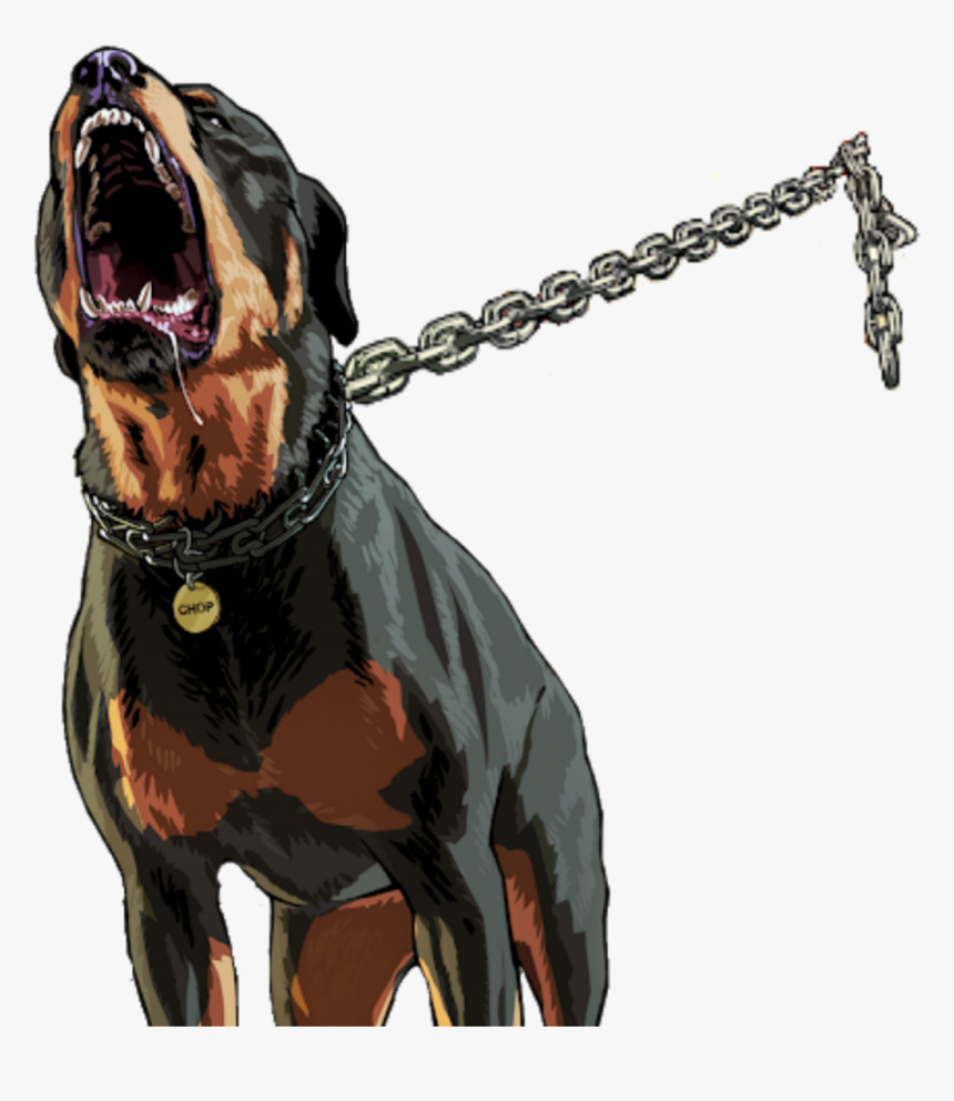 #rottweiler #dog #cão #chains #correntes @lucianoballack - Dog With Chain Png, Transparent Png, Free Download