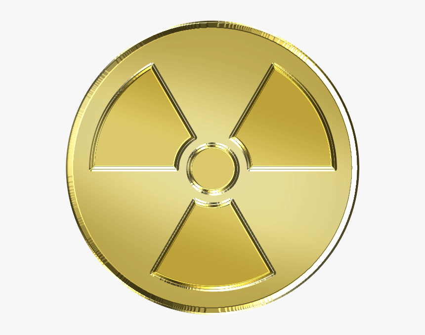 Symbol Nuclear Weapon Gold - Gold Nuke, HD Png Download, Free Download