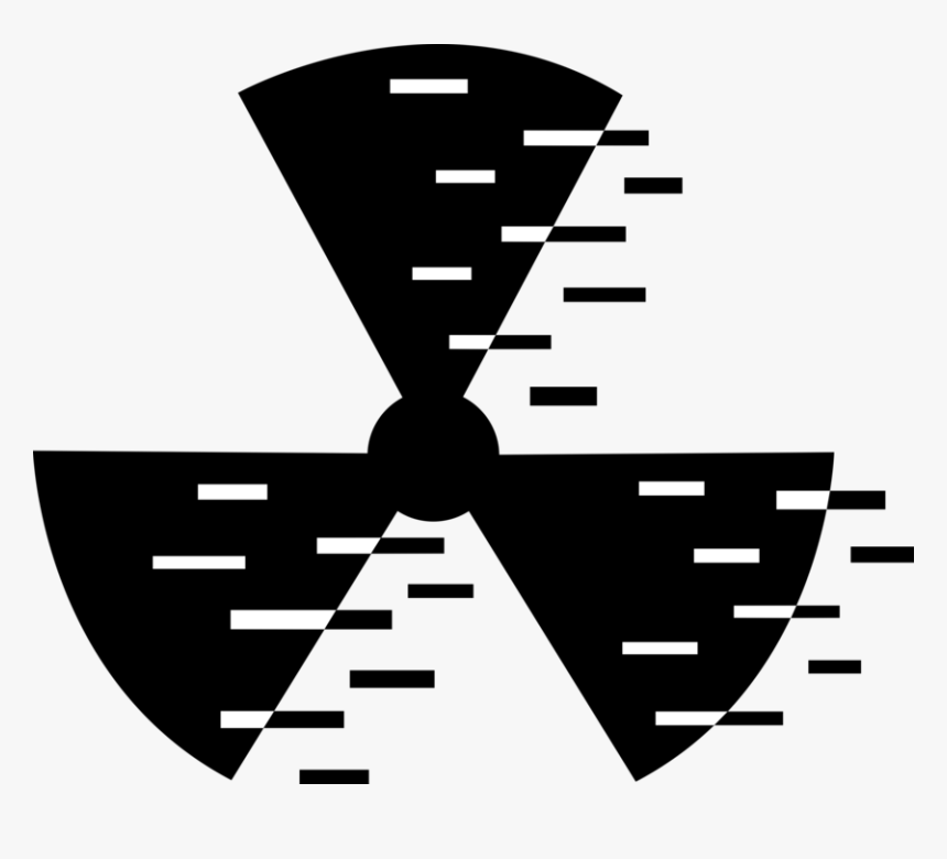 Vector Illustration Of Nuclear Fallout Radioactive - Sign, HD Png Download, Free Download