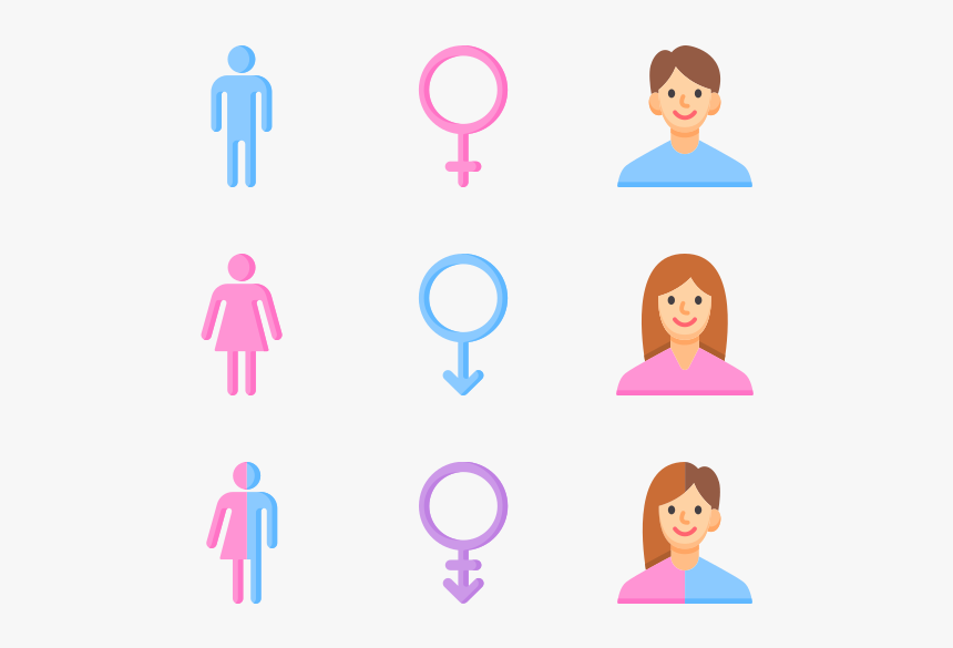 Gender Identity - Male Female Vector Icon, HD Png Download, Free Download