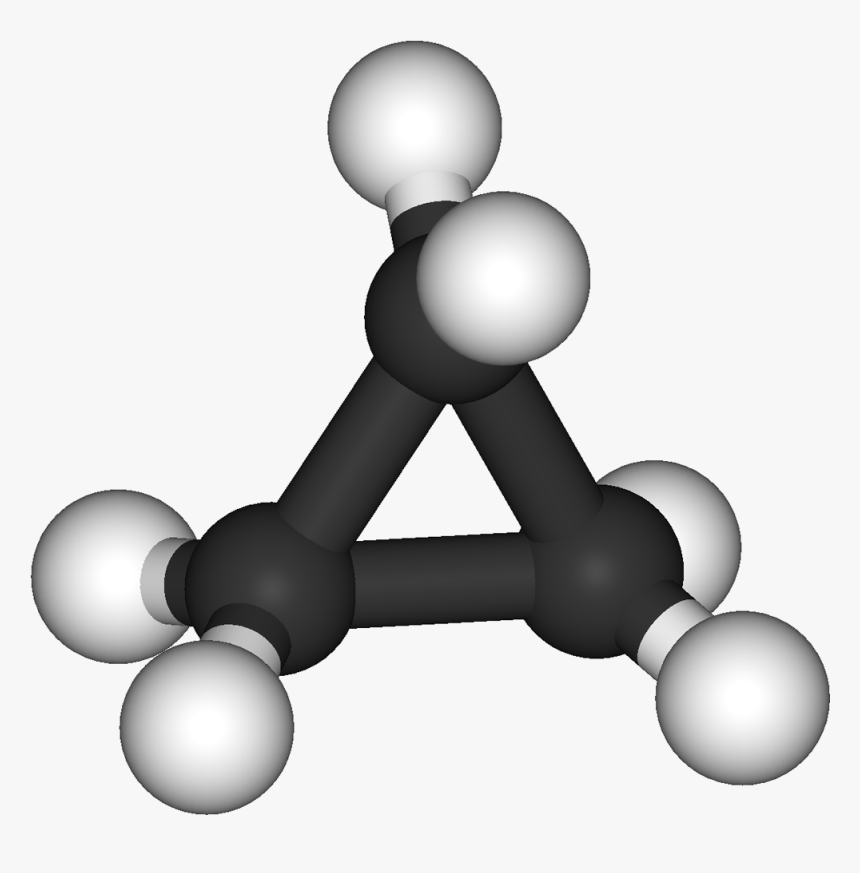 Cyclopropane 3d Balls - Cyclopropane Png, Transparent Png, Free Download