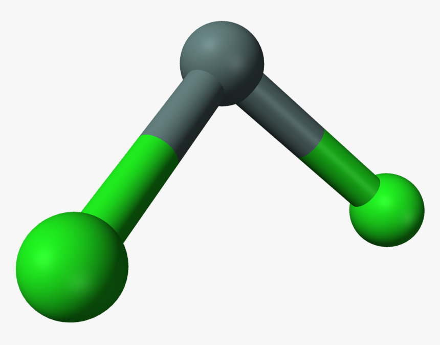 File Tin Dichloride D Balls Png Wikimedia - Tin Molecules Models, Transparent Png, Free Download