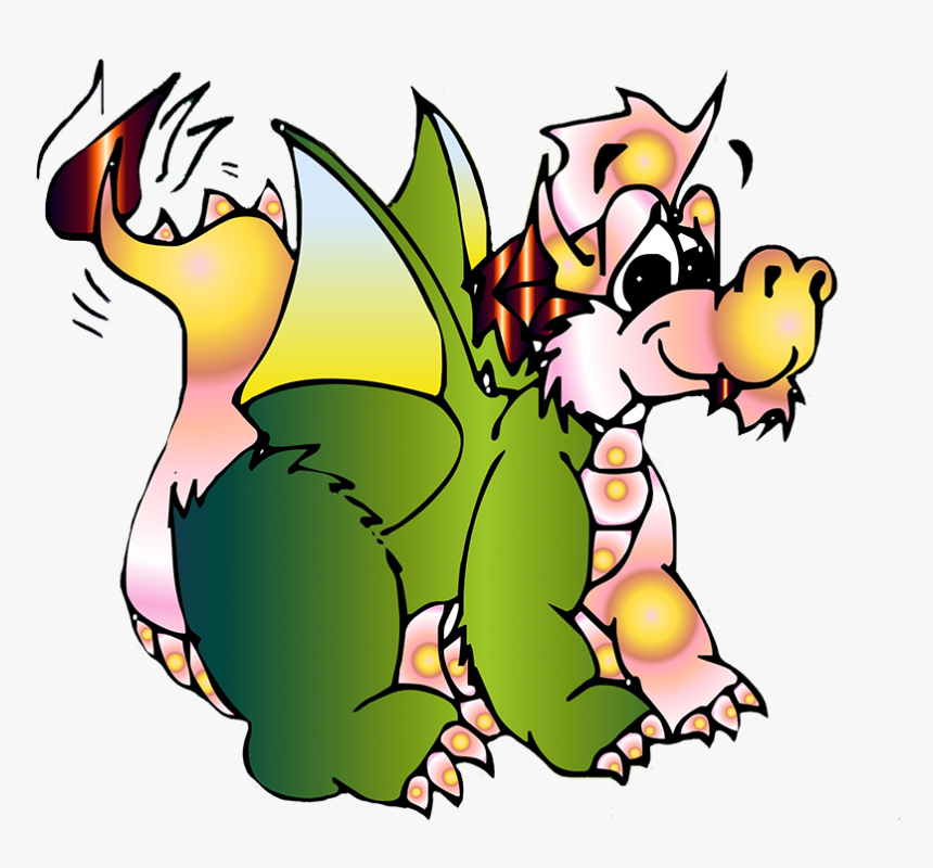 Cute Baby Dragon, Baby Dragon - Cartoon Dragon A Baby, HD Png Download, Free Download