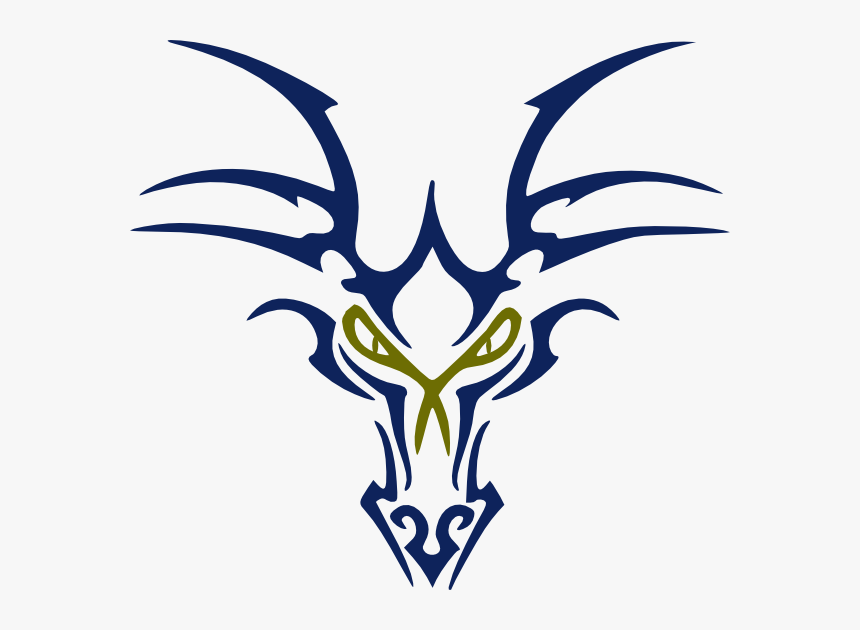 Dragon Head Clip Art - Blue Dragon Face Png, Transparent Png, Free Download