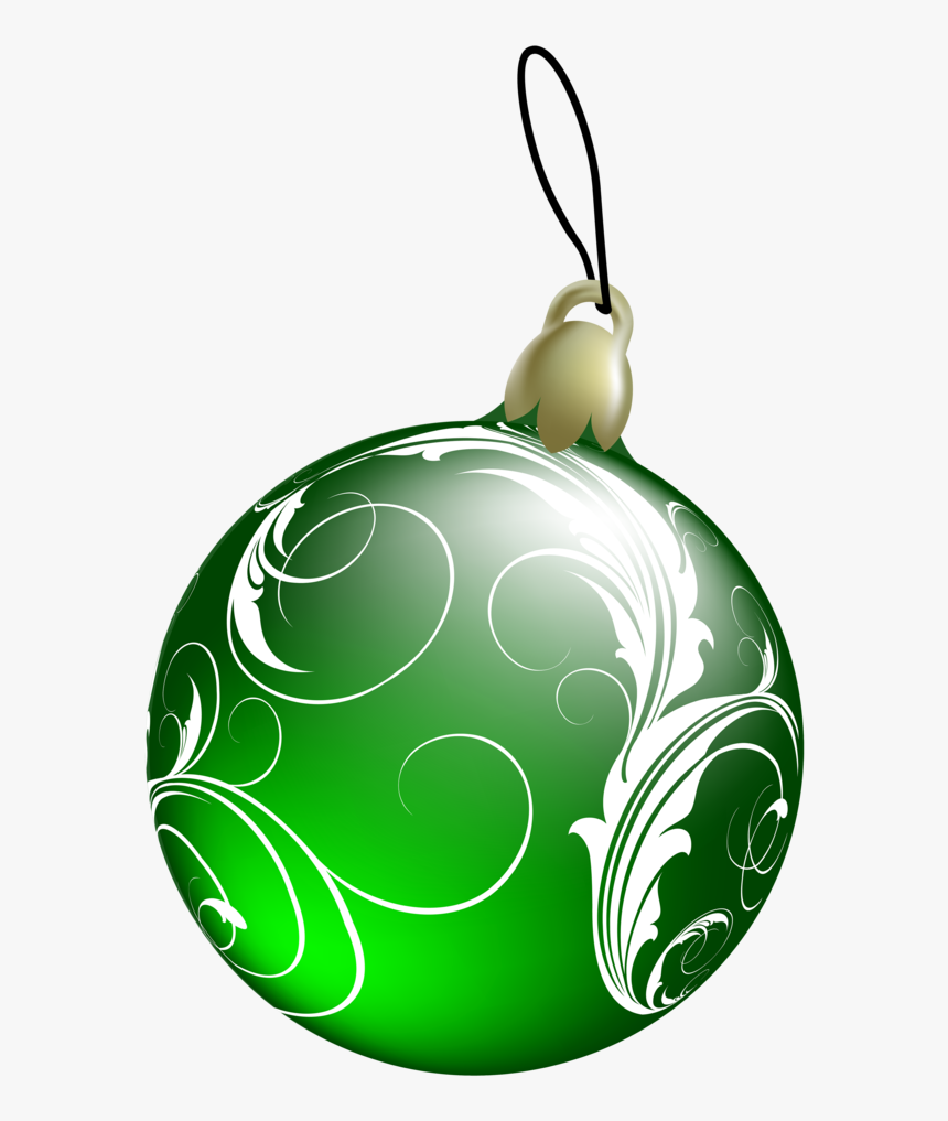 Green Christmas Balls Png - Transparent Background Christmas Ornaments Clipart, Png Download, Free Download