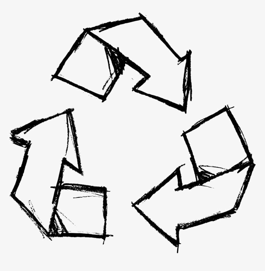 Transparent Recycle Icon Png - Hand Drawn Recycle Icon, Png Download, Free Download