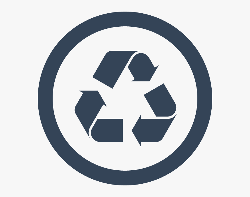 Icon Recycle Blue - Recycle Trash Bin Sign, HD Png Download, Free Download