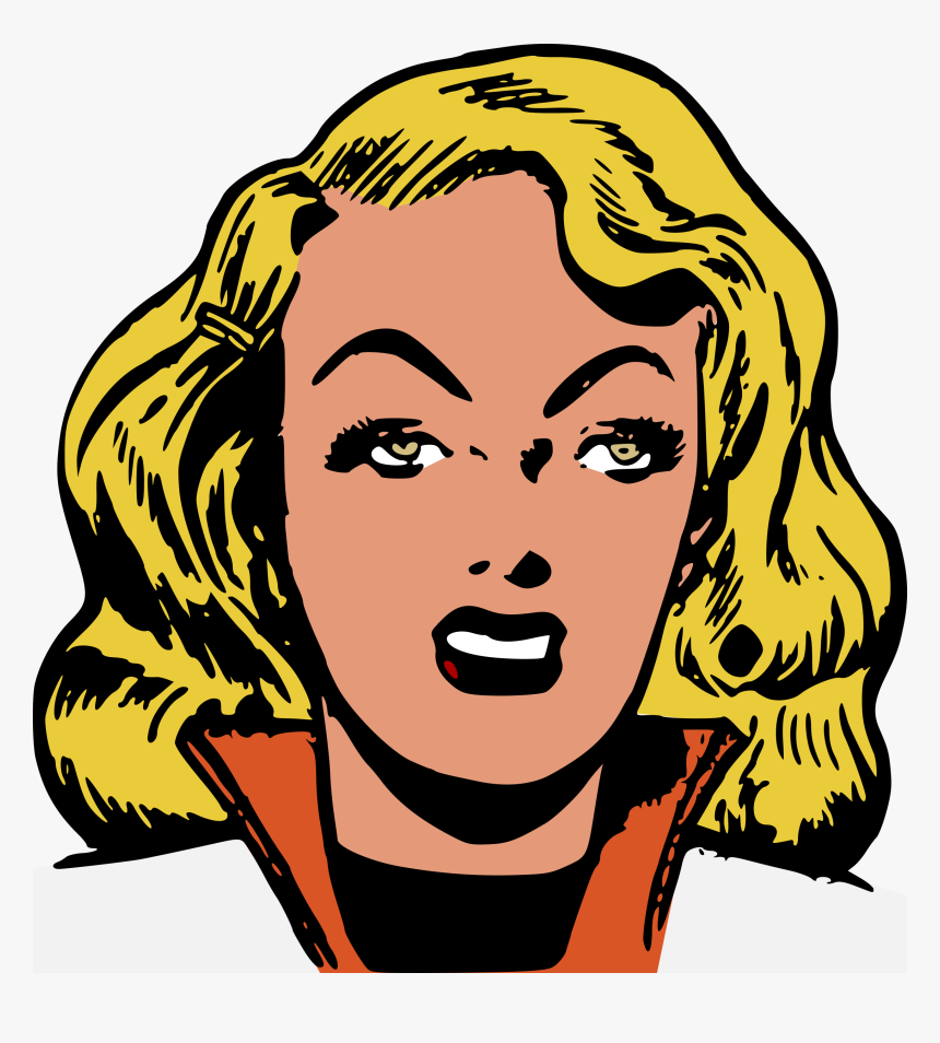 Retro Woman Clip Arts - Woman Pop Art Transparent, HD Png Download, Free Download