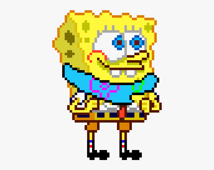 Spongebob Pixel Art Png, Transparent Png, Free Download