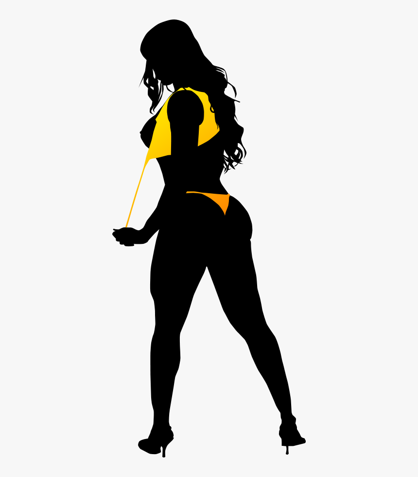 14 Black Woman Icon Clip Art Images - Bikini Girl Silhouette Png, Transparent Png, Free Download