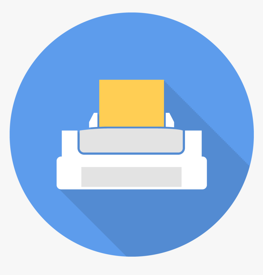 Printer Icon - Flat Printer Icon Png, Transparent Png, Free Download