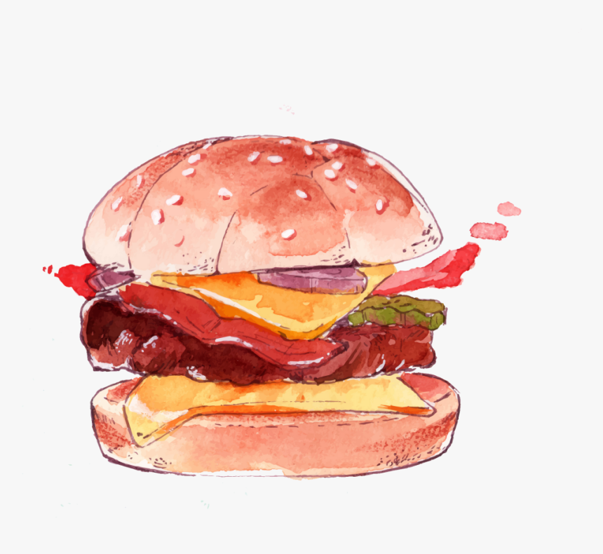 Dim Sum Food Watercolor Painting Dessert Illustration - Food Watercolor Logo Png, Transparent Png, Free Download