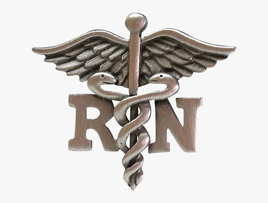 Transparent Medical Caduceus Png - Rn Nurse Symbol Clip Art, Png Download, Free Download