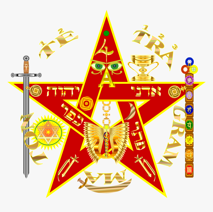 Transparent Pentagrama Png - Symbol Tetragrammaton, Png Download, Free Download
