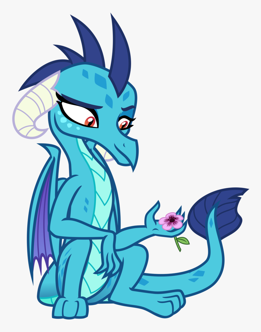 Cheezedoodle96, Dragon, Female, Flower, Princess Ember, - King Thorax And Ember Mlp, HD Png Download, Free Download