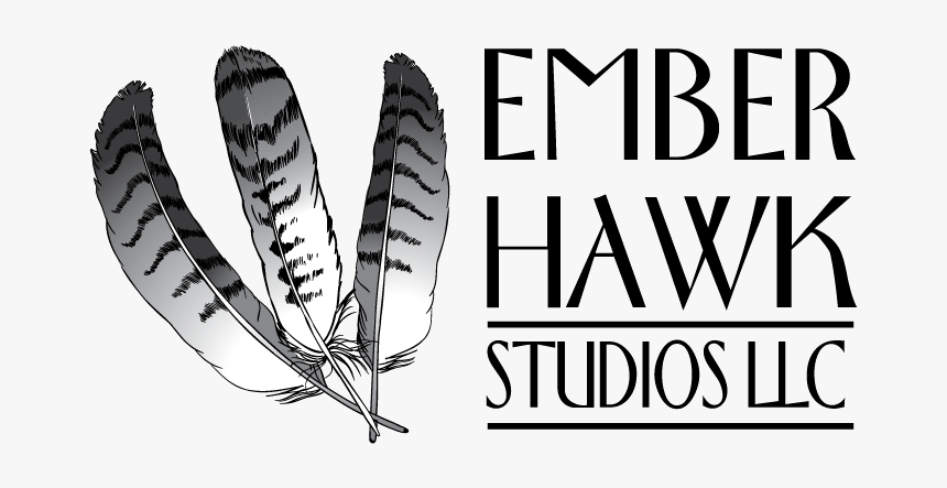 Ember Hawk Studios Logo Final - Calligraphy, HD Png Download, Free Download