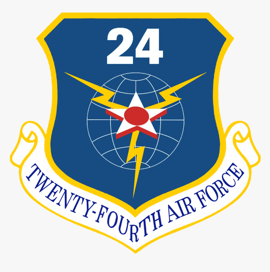 Twenty-fourth Air Force - Air Mobility Command Patch, HD Png Download, Free Download