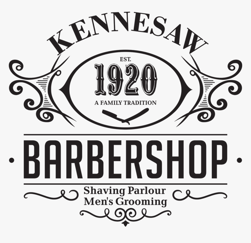 Kennesaw Barber Shop - 1920 Barber Shop Logo, HD Png Download, Free Download