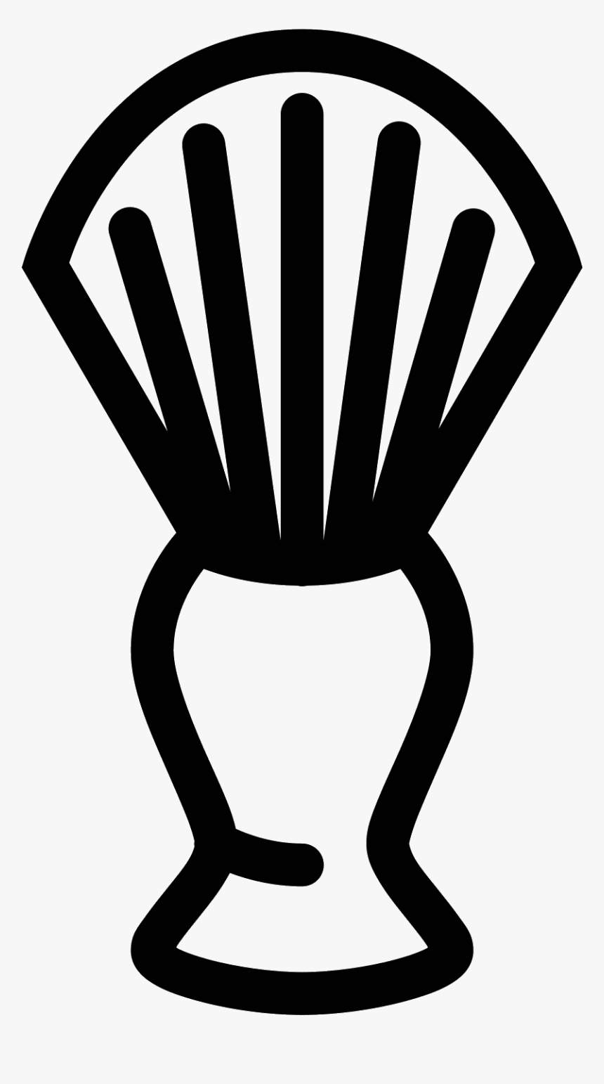 Barber Brush Icon - Barber Silhouette Barber Pole Vector Icon Barber Shop, HD Png Download, Free Download