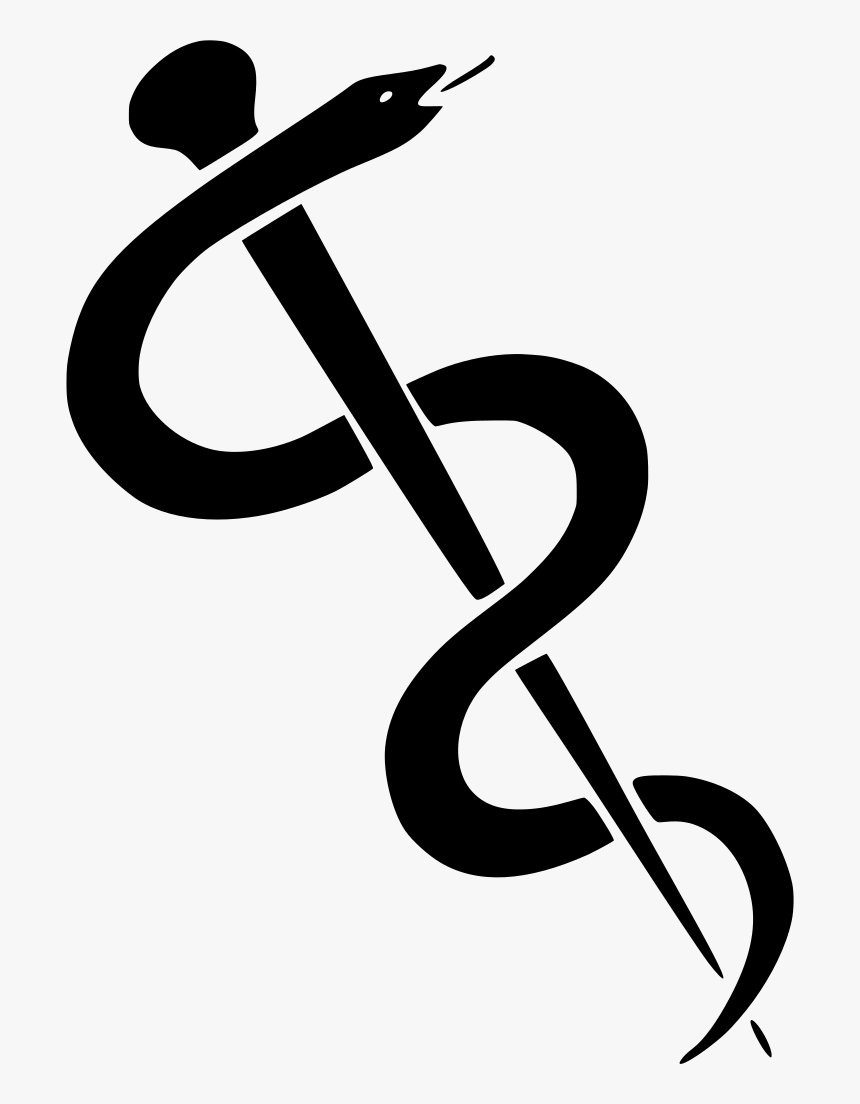 Rod Of Asclepius Red, HD Png Download, Free Download