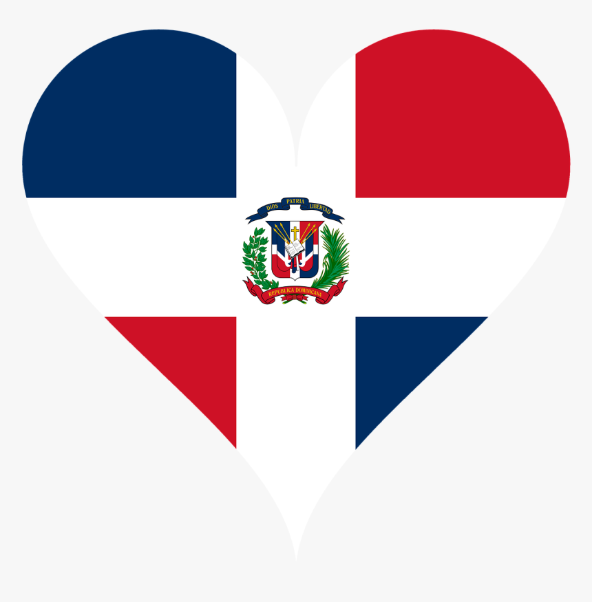 Heart, Love, Dominican Republic, Island, Antilles - Happy Independence Day Dominican Republic, HD Png Download, Free Download