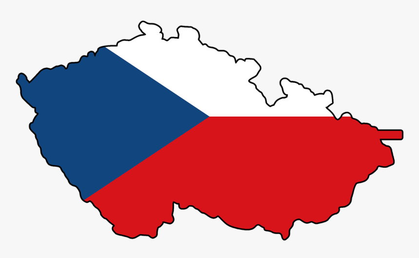 Czech Republic Flag Map Free Picture - Česká Republika, HD Png Download, Free Download