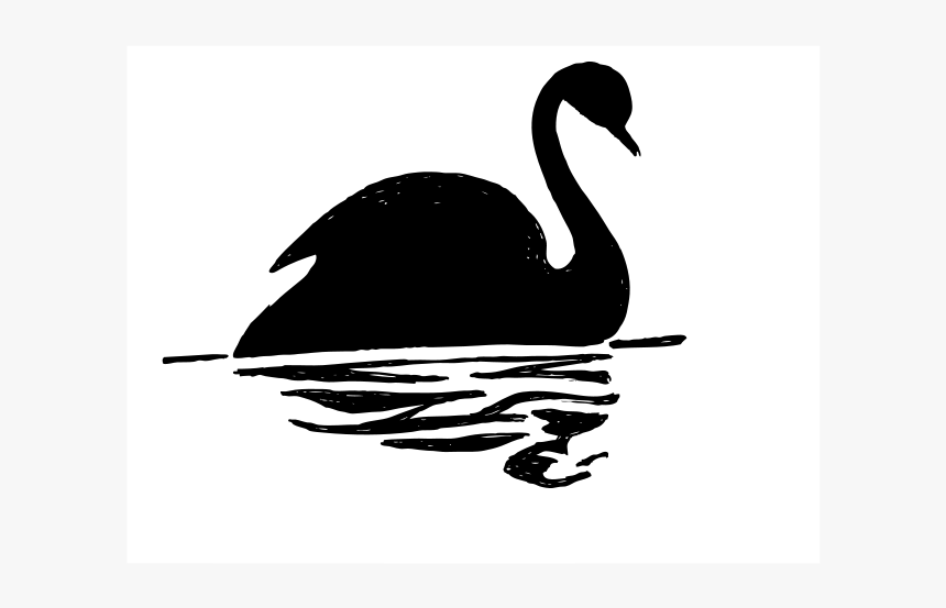 Black Swan Black Swan Fans Png Image Clipart - Black Swan Silhouette, Transparent Png, Free Download