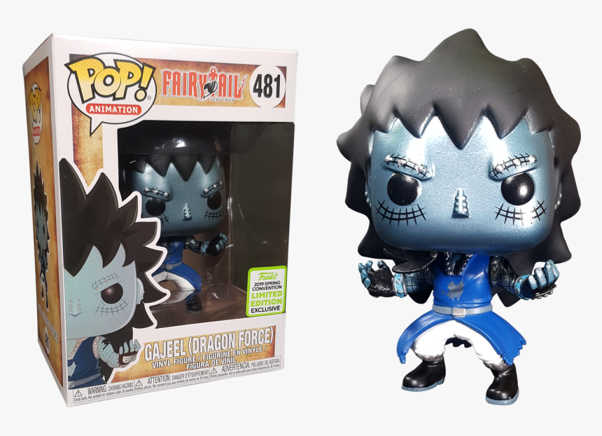 Gajeel With Dragon’s Scale Eccc19 Us Exclusive Pop - Funko Pop Fairy Tail Gajeel, HD Png Download, Free Download