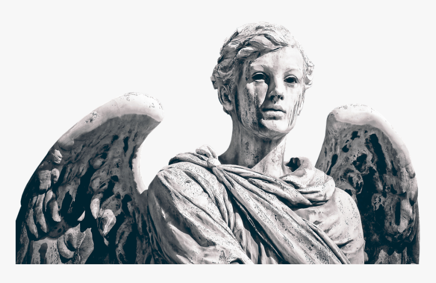 Angel, Sculpture, Wing, Stone, Art, Cemetery, Figure - Angel, HD Png Download, Free Download
