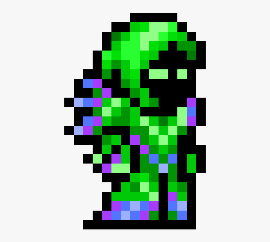 Spectre Armor Chlorophyte Armor - Terraria Spectre Armor Pixel Art, HD Png Download, Free Download